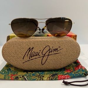 MAUI JIM Polarized Aviator Sunglasses, Excellent Used Condition :)